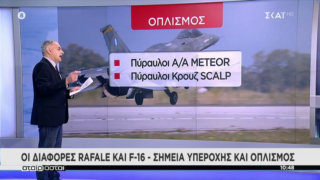 Οι διαφορές Rafale και F-16 – Σημεία υπεροχής και οπλισμός – Το σχόλιο του Πτέραρχου Ευ. Γεωργούση