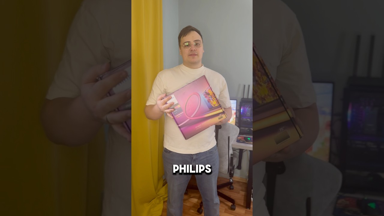 Обзор динамической подсветки Philips hue play gradient lightstrip #обзор #распаковка #philips #wb