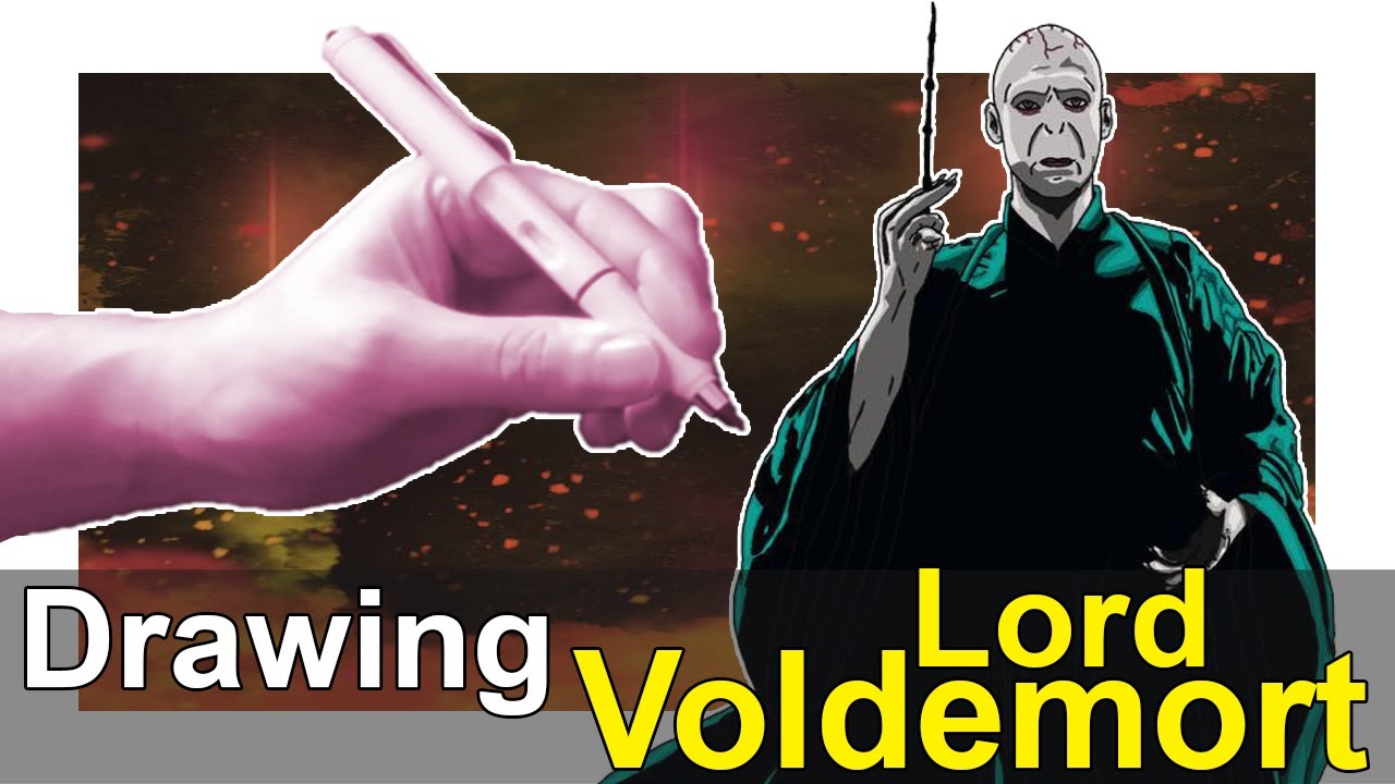 How to draw Lord Voldemort | Harry Potter