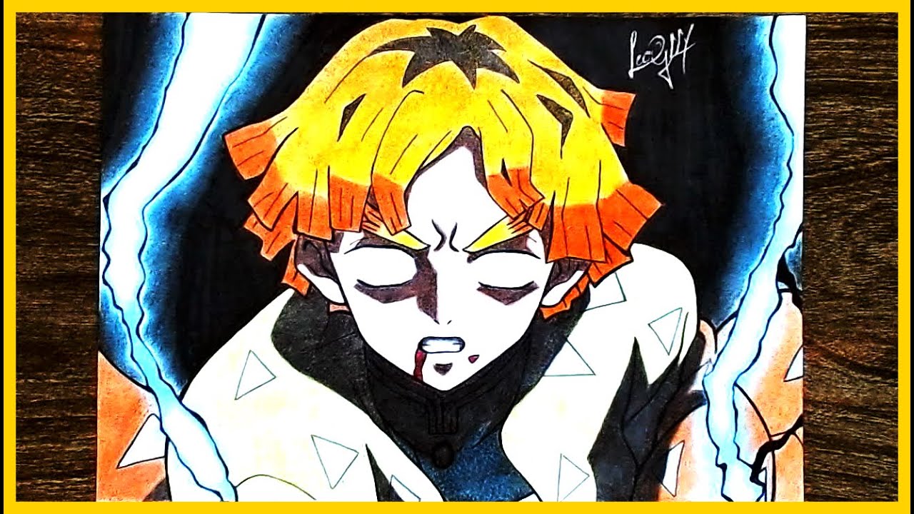 COMO DESENHAR O ZENITSU ⚡ COMPLETO (Demon Slayer - Kimetsu No Yaiba)