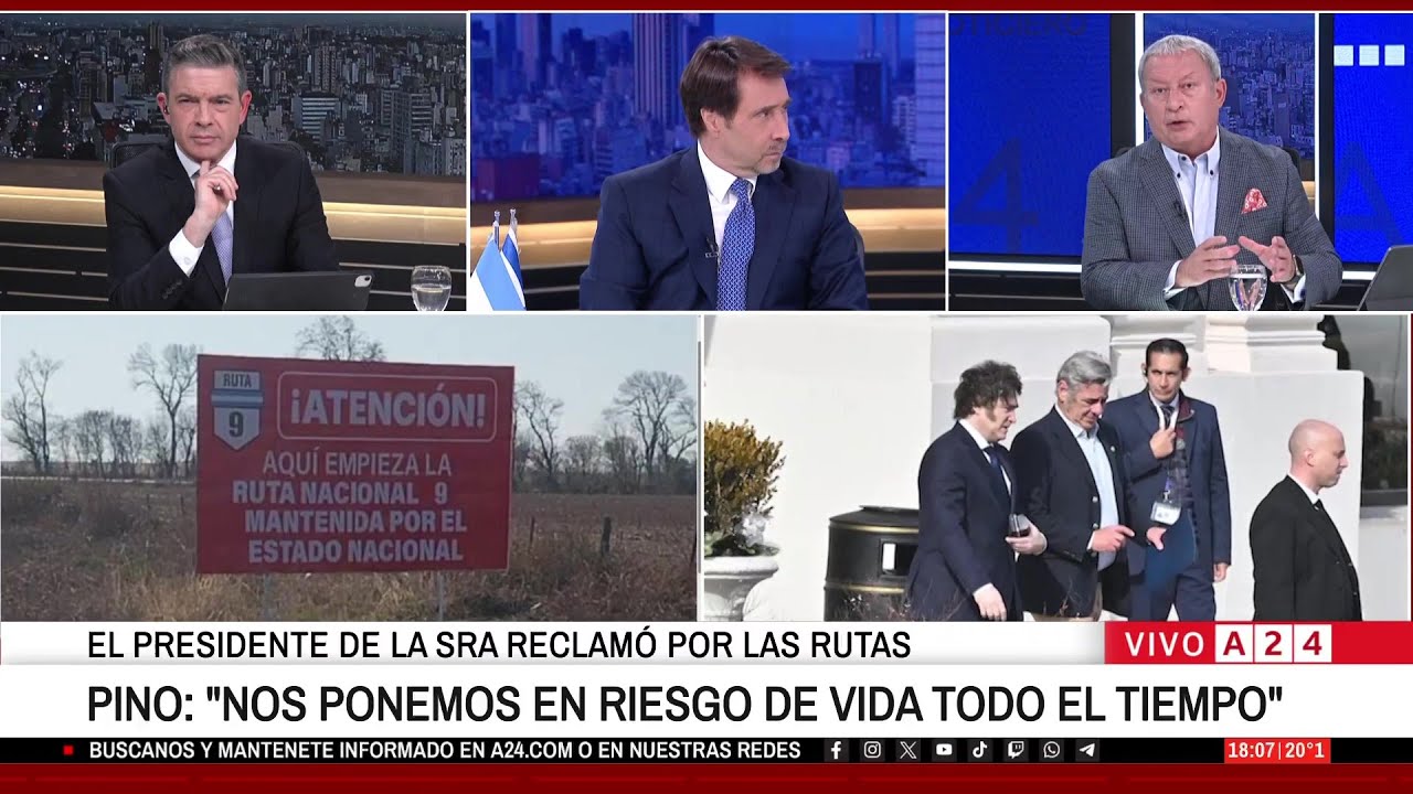📺EL PASE ENTRE ROSSI Y FEINMANN: RECLAMO A MILEI POR EL ESTADO DE LAS RUTAS
