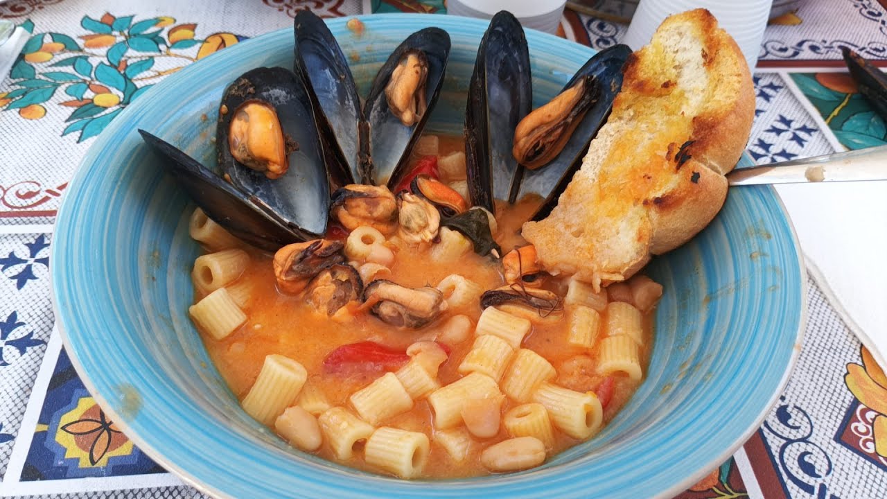Pâtes aux moules et aux haricots 🫘🤤😍-معكرونة مع بلح البحر والفاصوليا