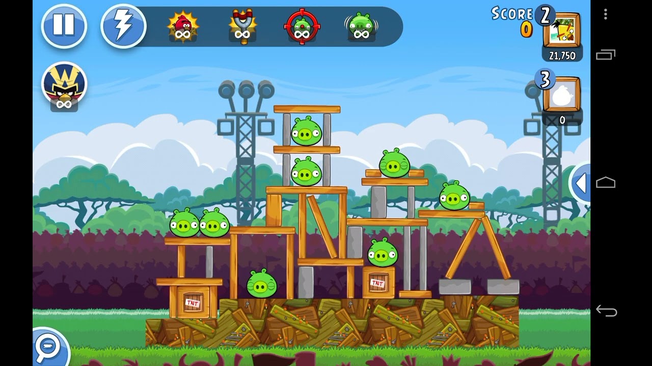 Angry Birds Friends (v1.0.0)- Tutorial & Power Up Practice Tournament Gameplay (All Levels)
