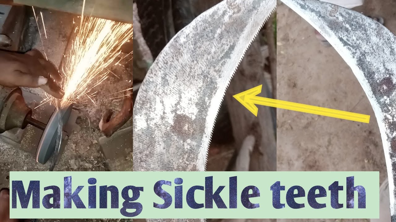 Making Sickle teeth with amazing technique | Sharpening sickle 