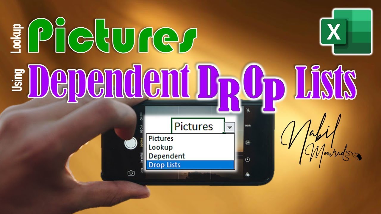 Dependent Drop Lists with Lookup Pictures…Super Useful ...Super Easy
