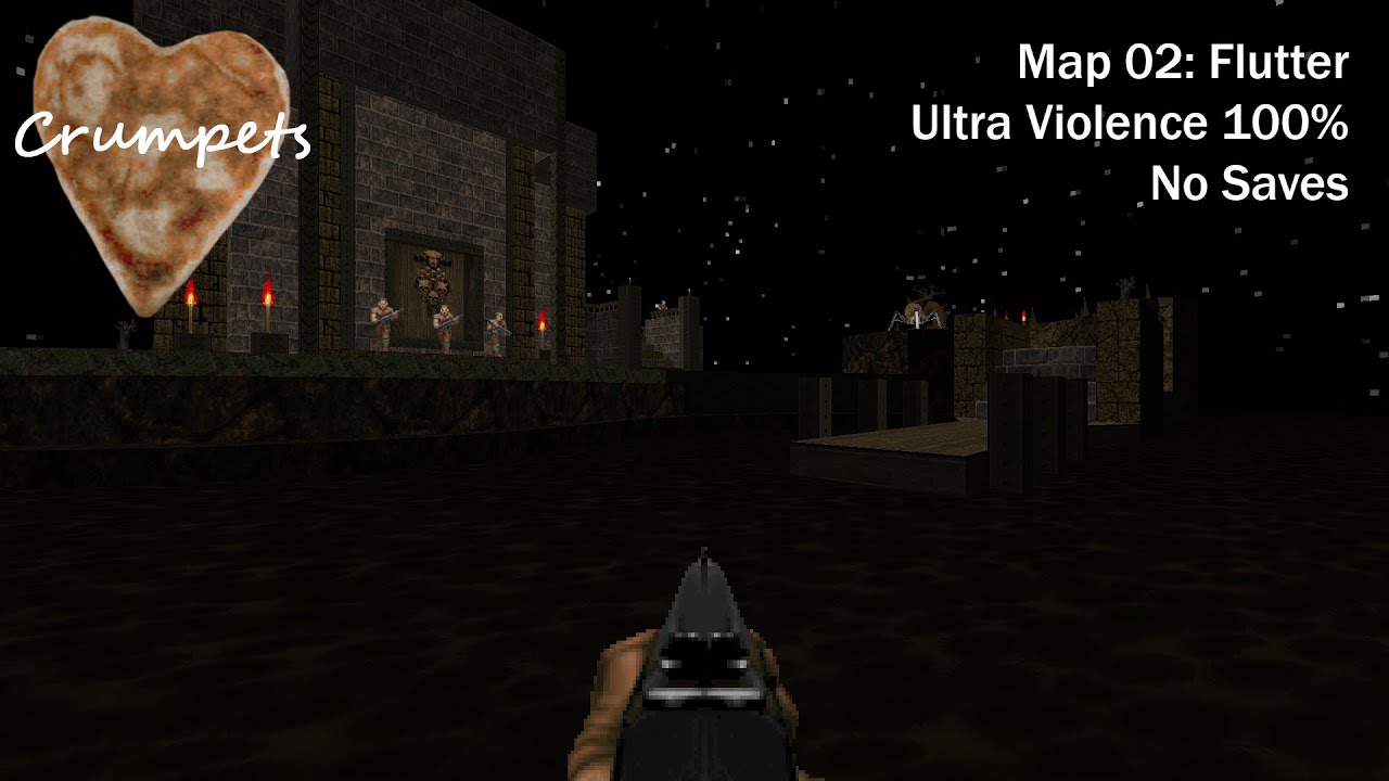 (Doom II) Crumpets: Map02: Flutter (UV 100%)