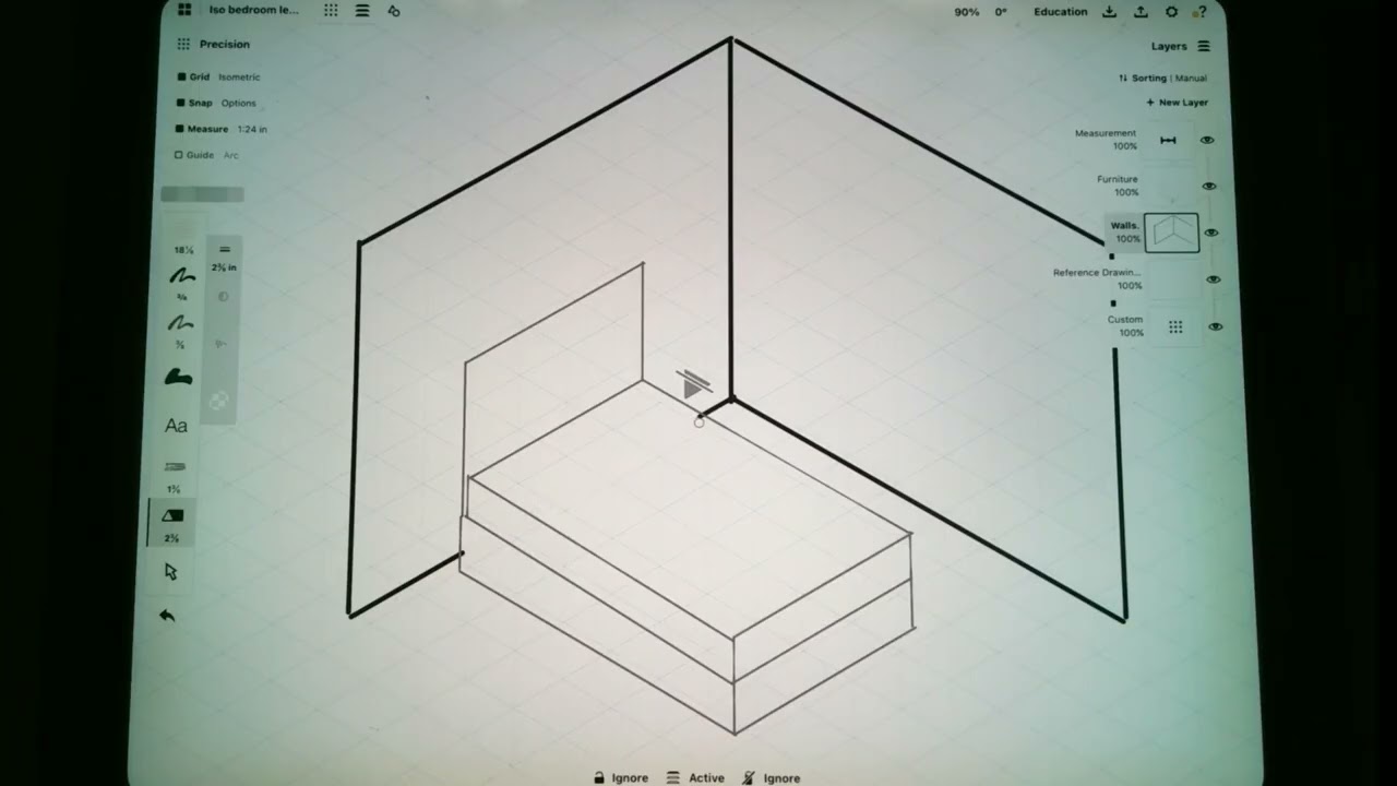 Isometric Bedroom | Concepts App