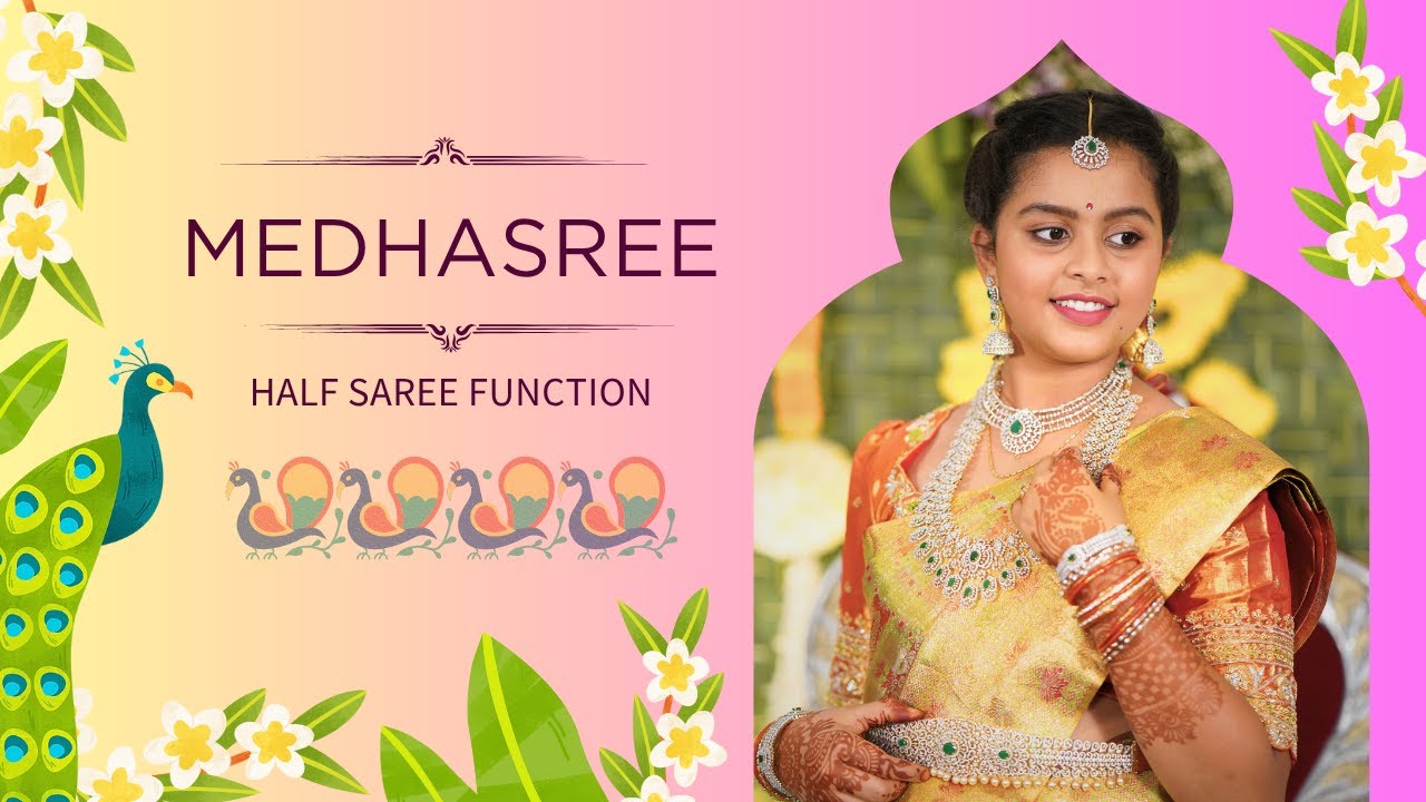Medhasree Half Saree Function || 4K