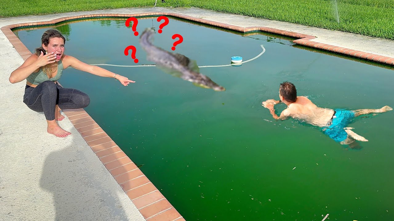 MY BOYFRIEND CAUGHT THE CREATURE IN MY GREEN-SLIME POOL!