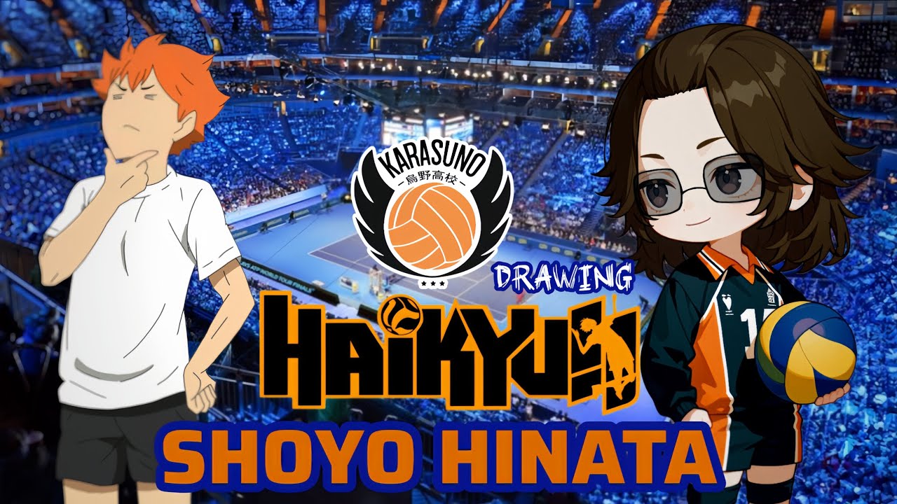 HOW TO DRAW (SHOYO HINATA 🏐) STEP BY STEP EASY TUTORIAL ✨️ 