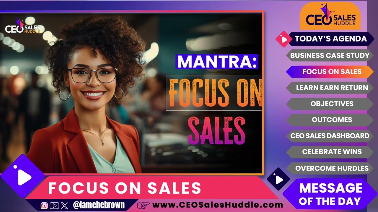 How Jaden Smith Turned a Restaurant Into a Purpose-Driven Sales System | CEO Sales Huddle with Che