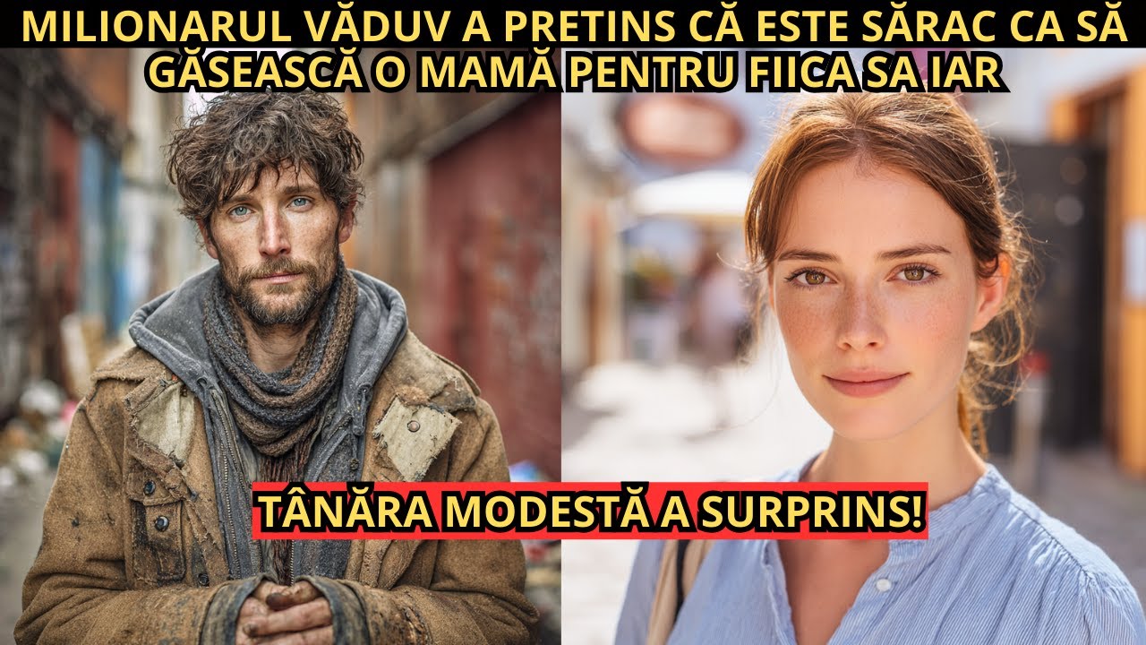 MILIONARUL VĂDUV S-A DAT DREPT SĂRAC CA SĂ GĂSEASCĂ O MAMĂ FIICEI SALE, IAR TÂNĂRA MODESTĂ A UIMIT!!