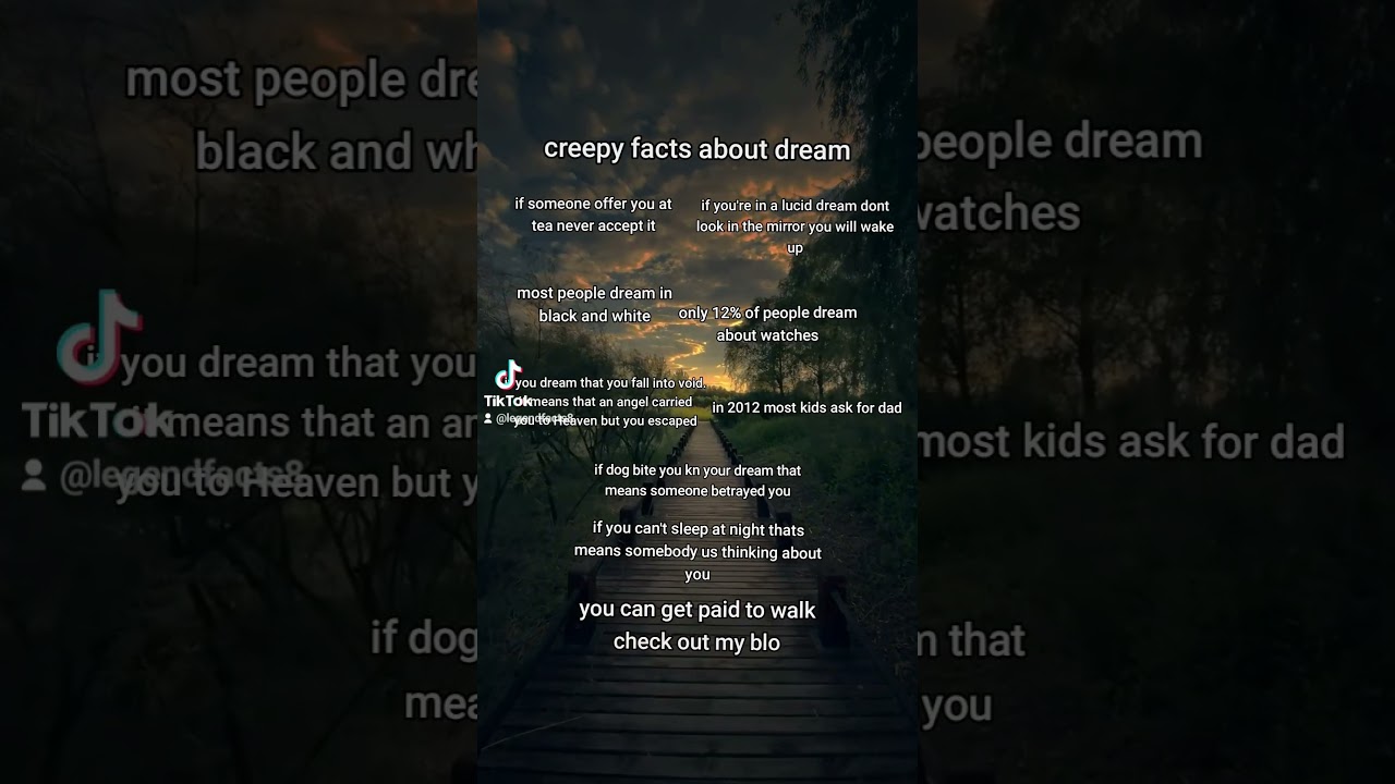 creepy facts about dreams