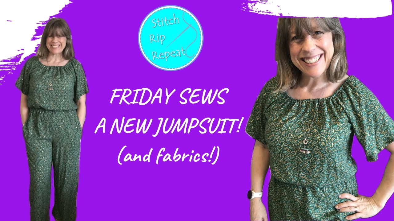 Friday Sews 22nd March 2024 - My latest jumpsuit! (And fabrics, of course 😉)