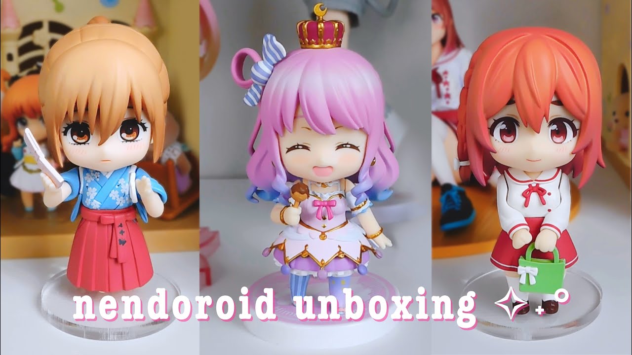 nendoroid haul and unboxing 🍦𝜗𝜚🍫 ₊𖦹 sumi, luna, and chihaya ⋆౨ৎ˚⟡˖ ࣪