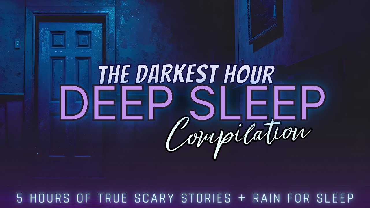 5 Hours of TRUE Scary Stories + rain for sleep 💤 NO ADS, just stories, black screen