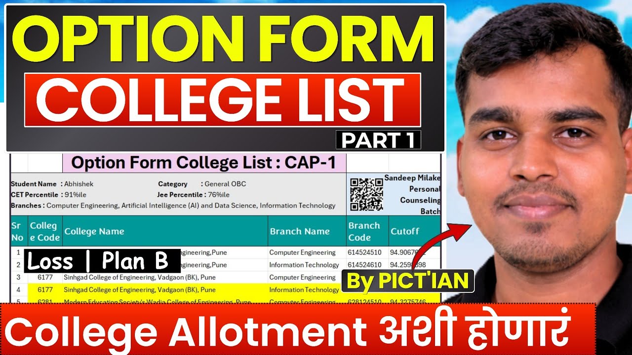 CAP ROUND 1 : OPTION FORM SERIES PART-1🔥Scams in CAP 1😢 Engineering Admission✅