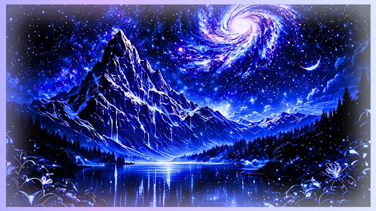 Galaxy Mountain 🌙 | Cosmic Chill for Focus & Sleep