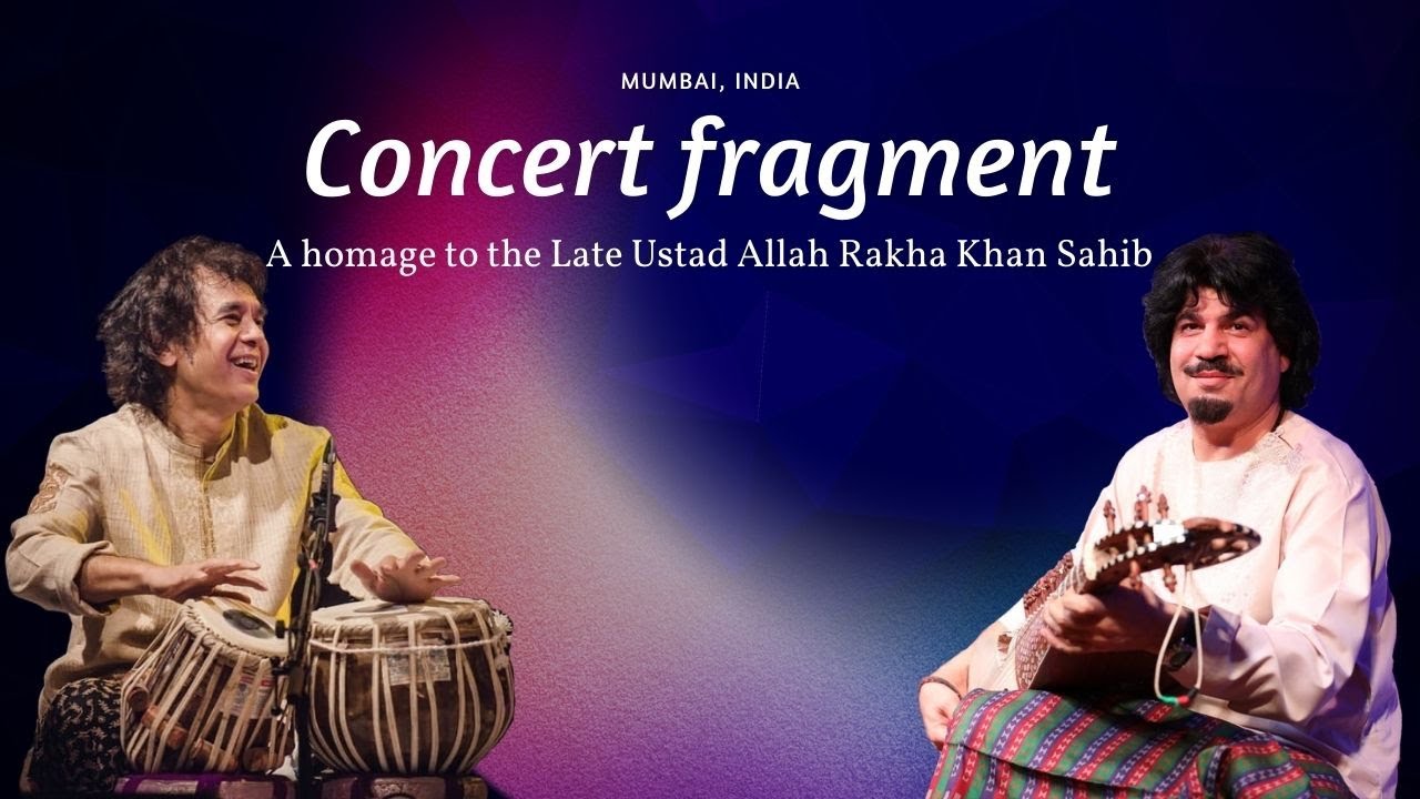Homayoun Sakhi with Ustad Zakir Hussain