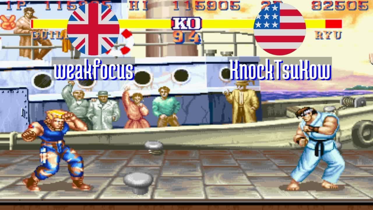 FT5 @sf2hf: weakfocus (GB) vs KnockTsuKow (US) [Street Fighter II Hyper Fighting Fightcade] Mar 17