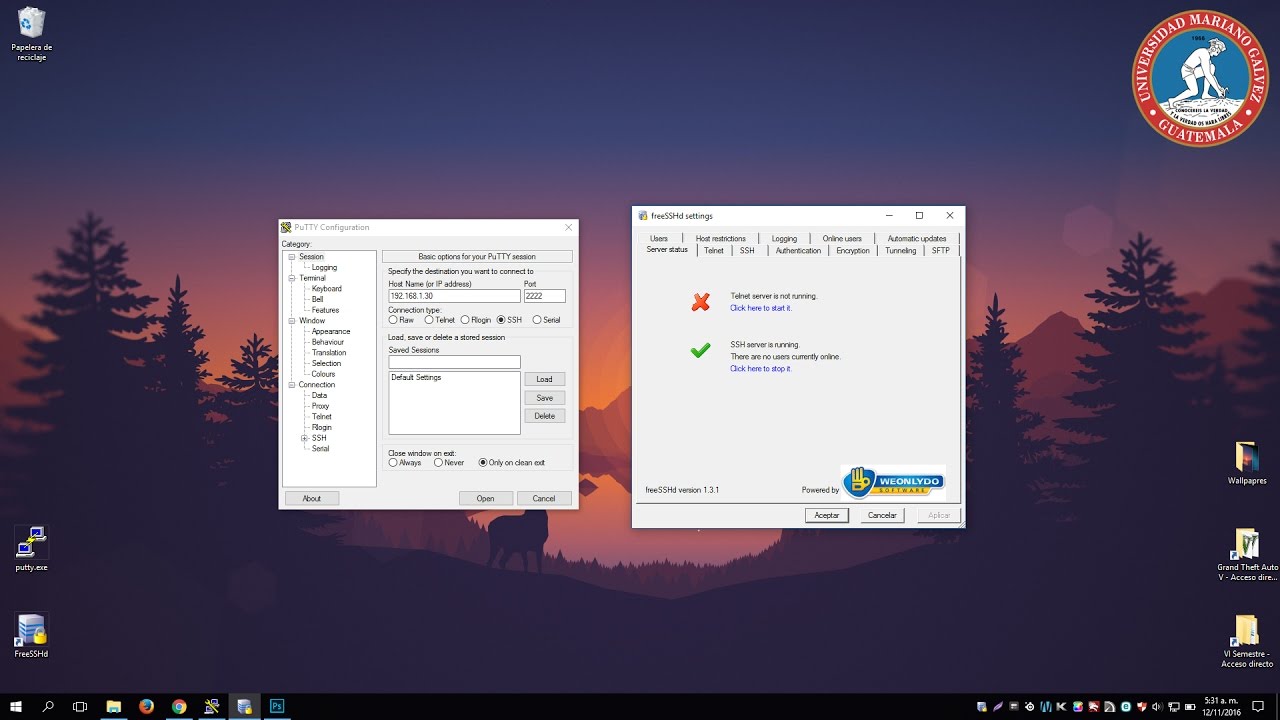 SSH y PuTTY en Windows 10 Español