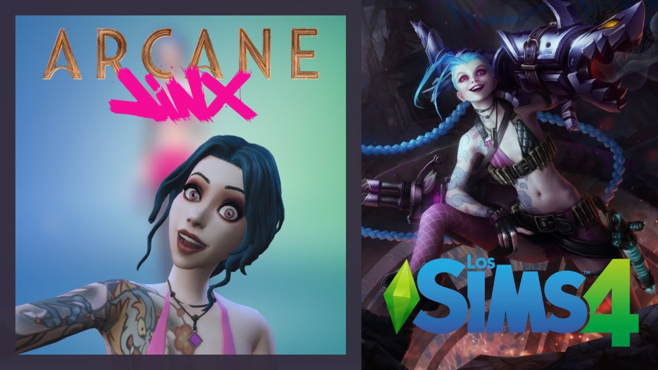 Jinx en Los Sims 4 (NO MODS) | League of Legends | Arcane