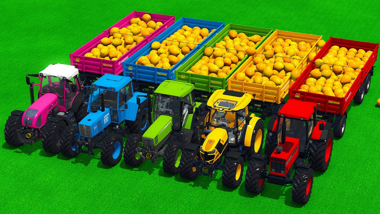 Case vs Deutz vs Fendt vs Steyr vs Rigitrac — Lemon Transport Duel! 🍋🚜