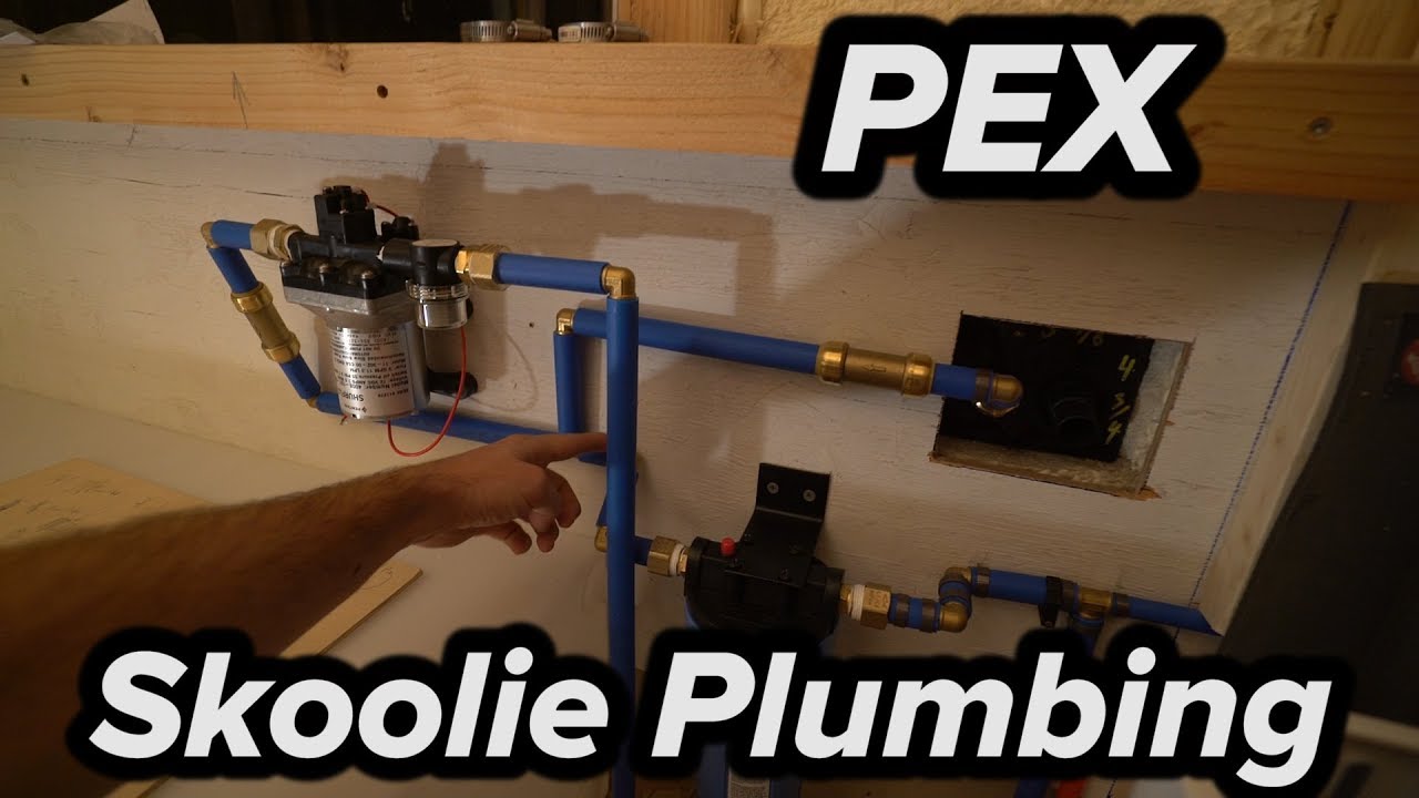 School Bus PEX Vanlife Plumbing in Skoolie RV
