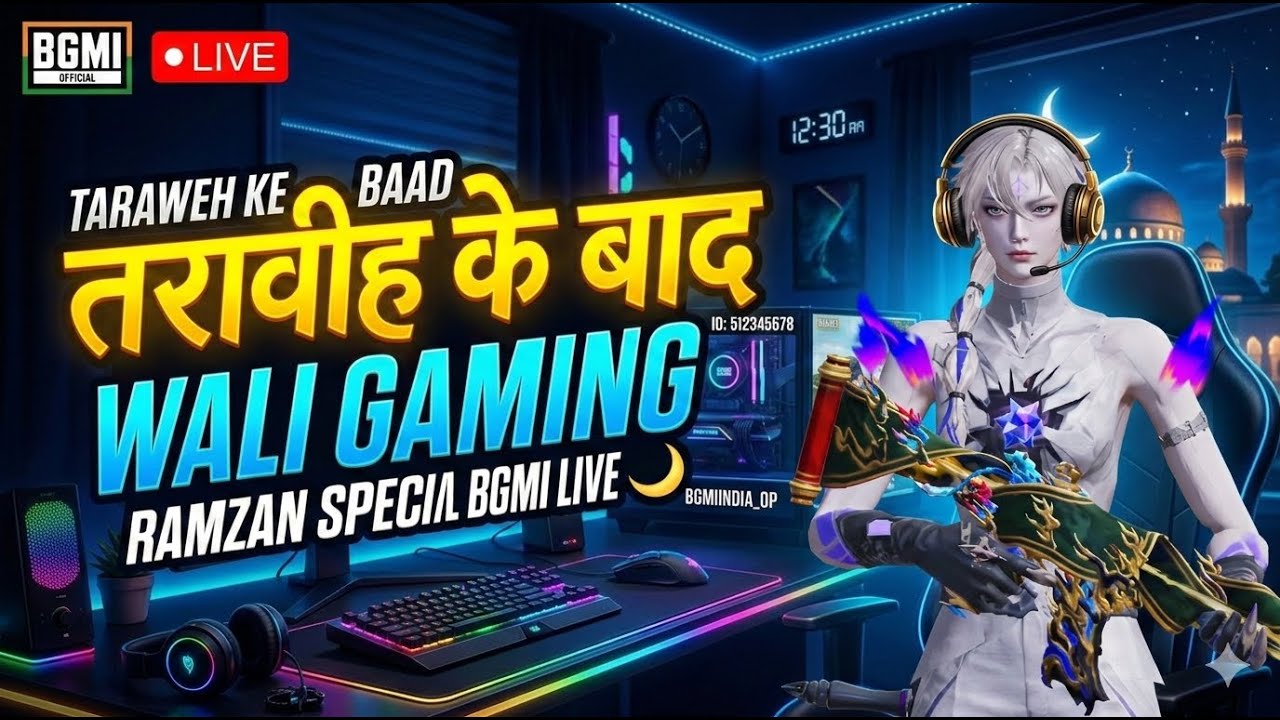 Taraweeh Ke Baad Wali Gaming 🎮 | Ramzan Special BGMI Live 🌙