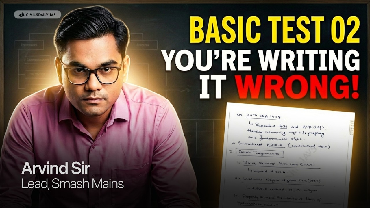UPSC Is NOT Tough… Your Answer Structure Is Wrong! | Arvind Sir Strategy || Mains 2027