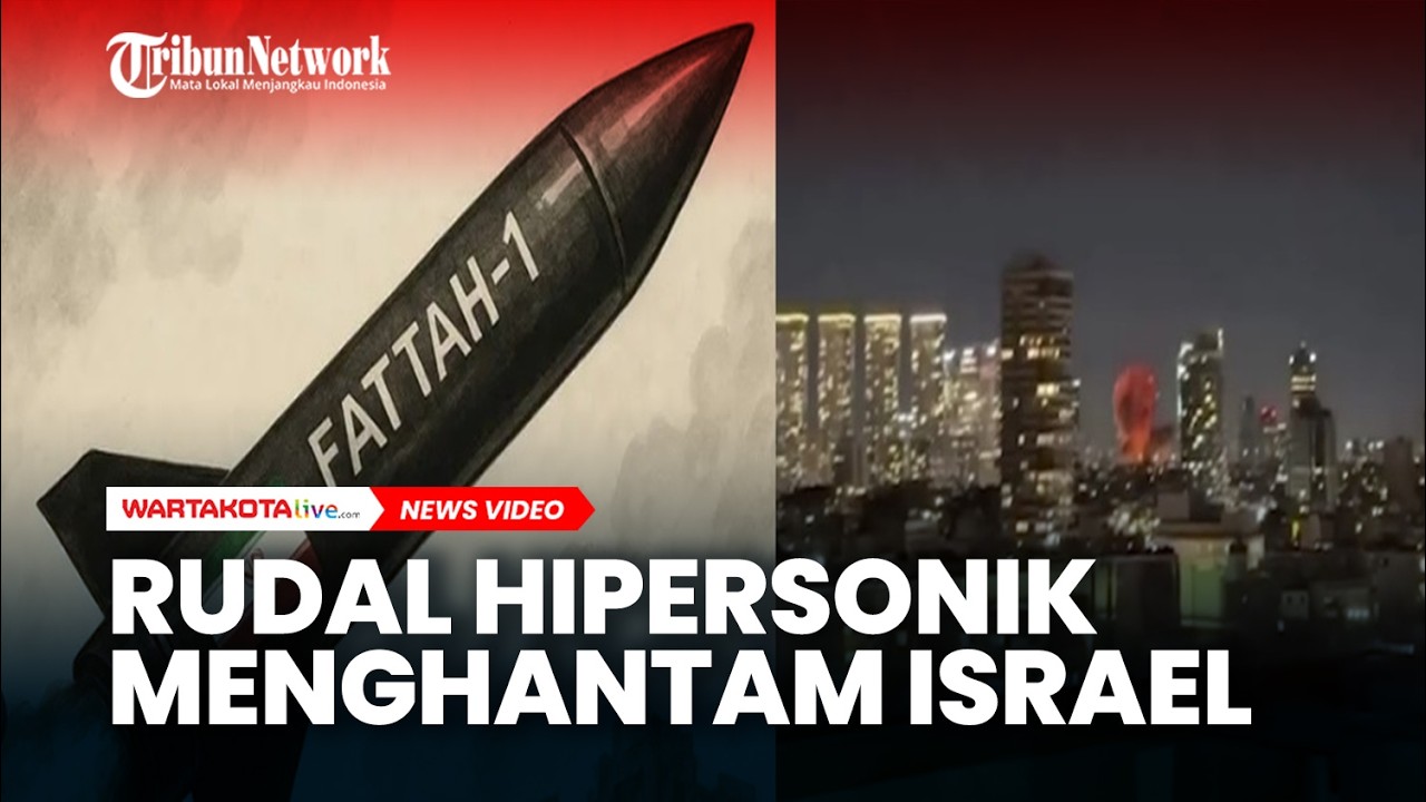 Penampakan Rudal Hipersonik Iran Menghantam Israel