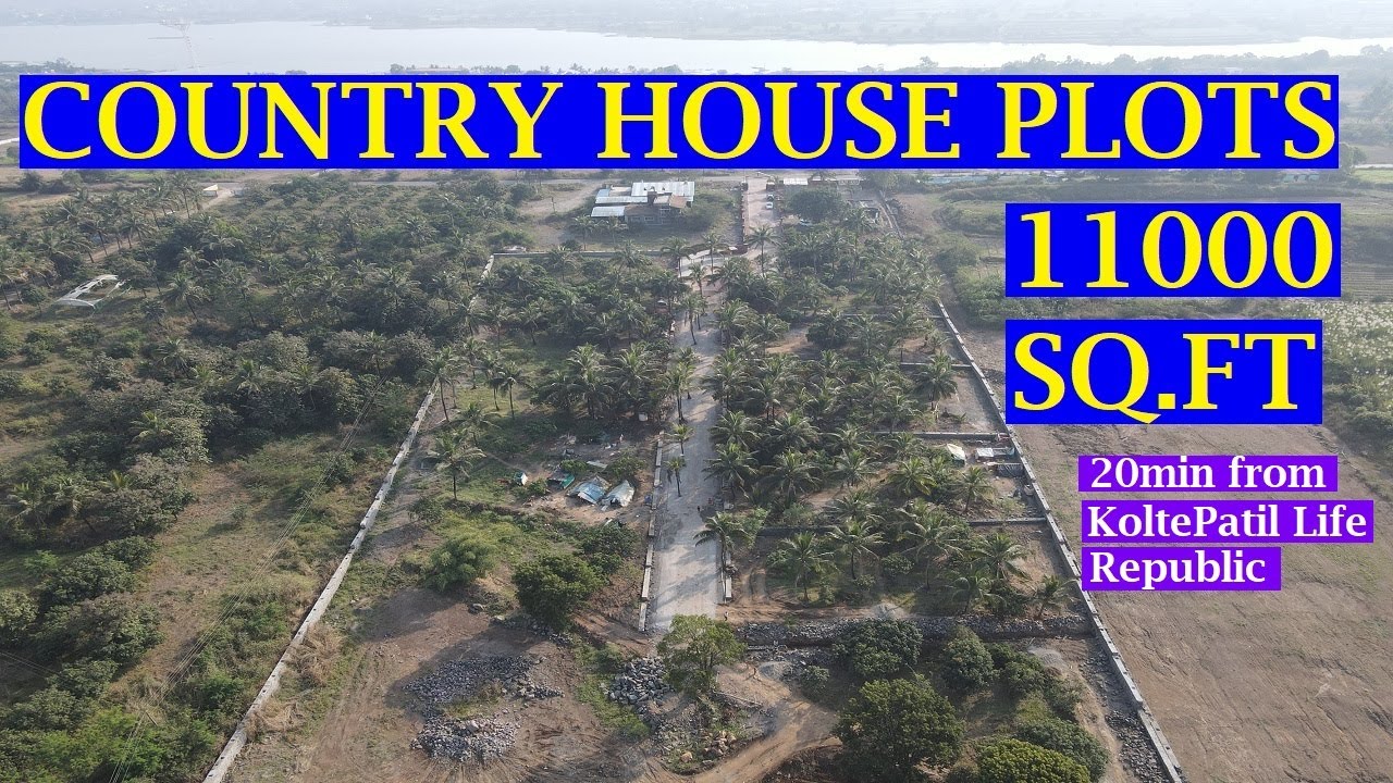 Farm House Plots 11000 SQ.FT Area fo Sale near Kasarsai Dam Marunji Pune . Dial 7559310776