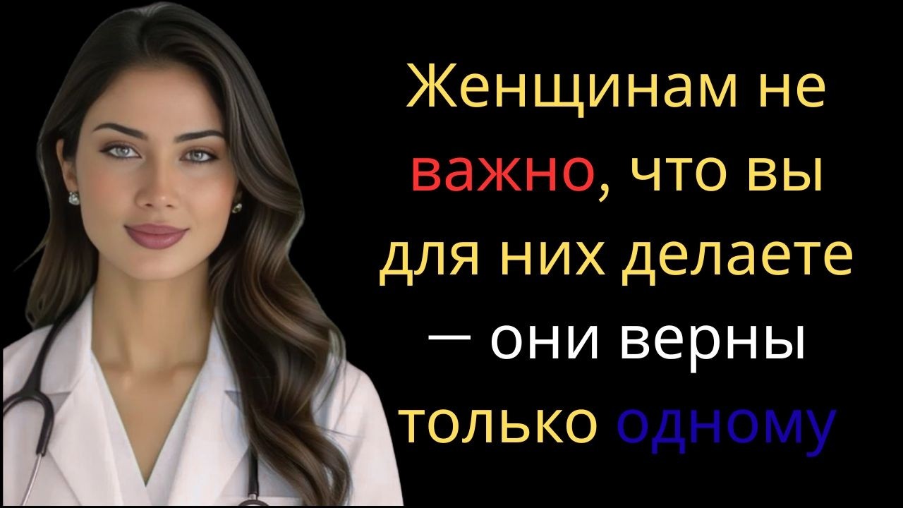 Женщинам не важно, что вы для них делаете — они верны только одному