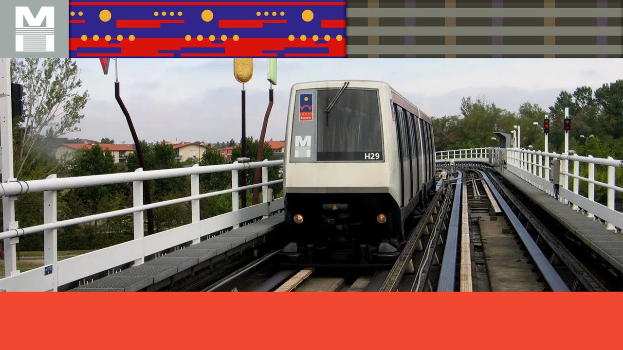 [Metro de Toulouse] Ligne A - Val 206 Matra : Argoulet / Roseraie puissante accélération (Sonore)