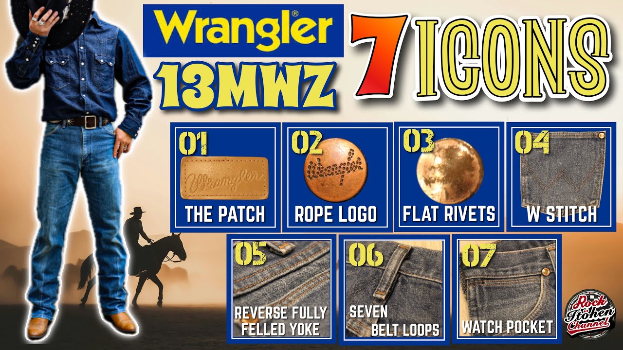【徹底解説】ラングラーの名作 【13MWZ】を用いて7つのアイコンを紹介！歴史やその他ディテールも初心者にも分かりやすく徹底解説！#ラングラー  #wrangler  #cowboys 