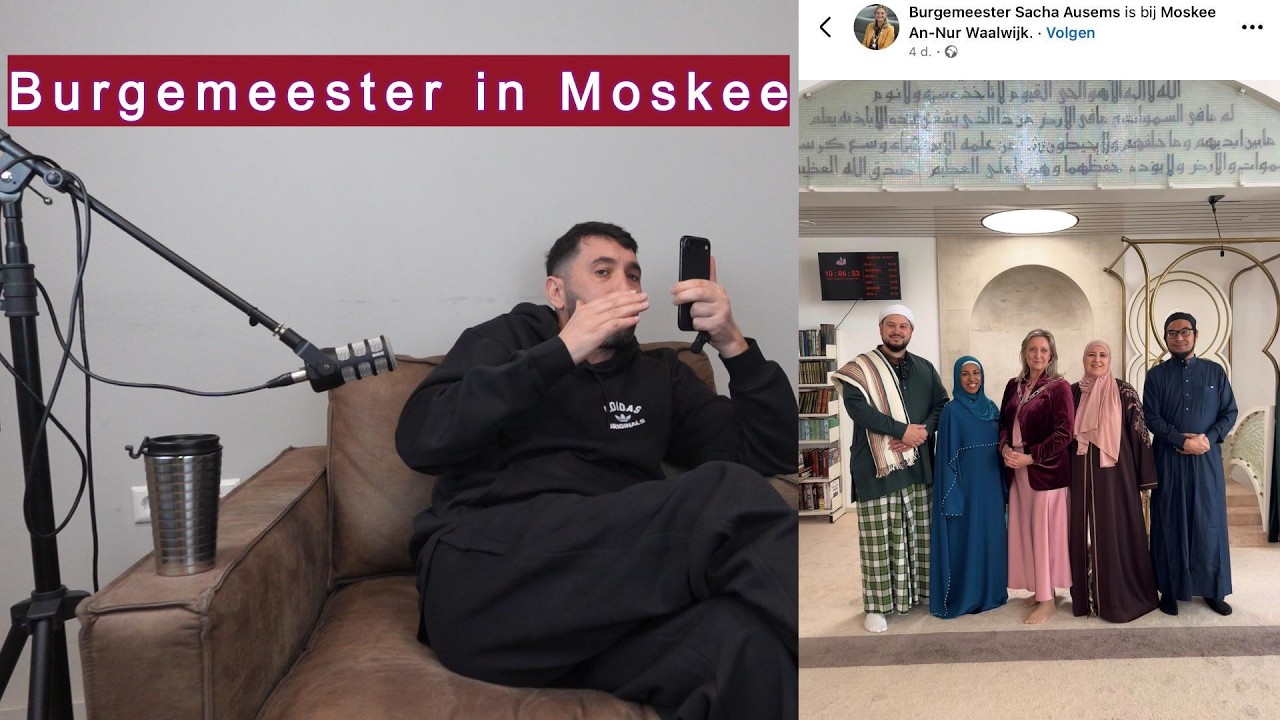 Burgemeester zonder hoofddoek in Moskee!