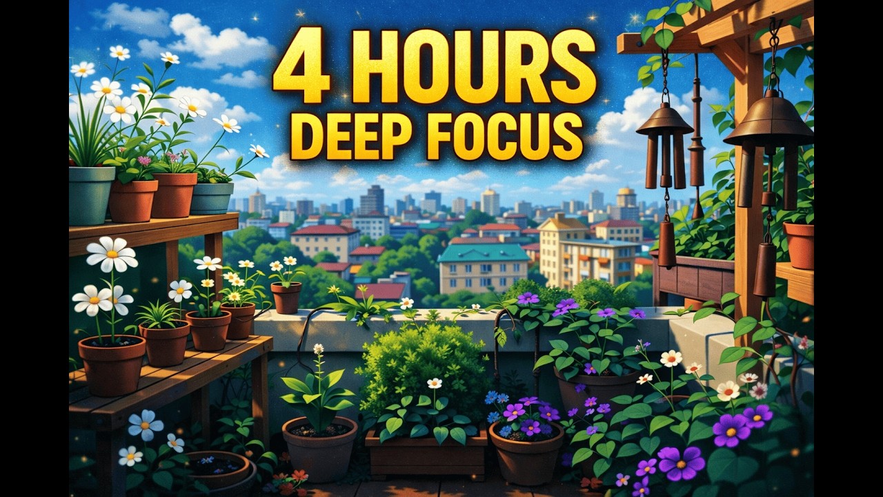 4 Hours Lofi for Studying 📚|Deep Focus Beats to Concentrate, Relax & Read #lofi  #4hourstudywithme
