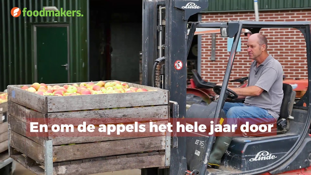 Hoe bewaren telers de geoogste appels?