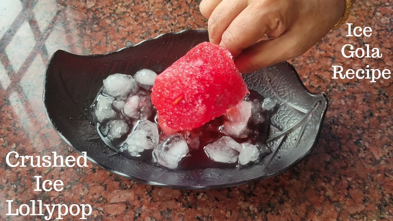 Ice Gola Recipe | Indian Street Dessert | Crushed Ice Lollypop | Chuski Recipe | FoodCraft 5015