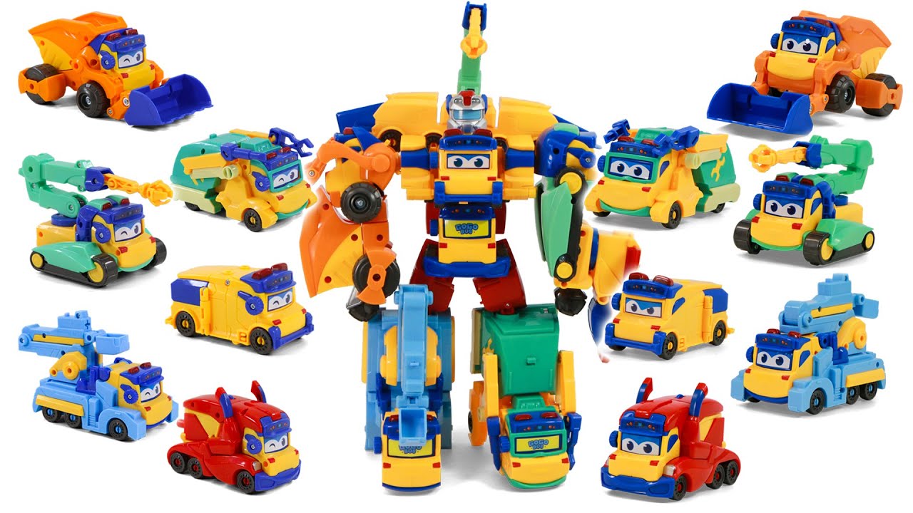 GOGOBUS Mega Construction Builder Six Vehicles Union Robot Toy Transformation