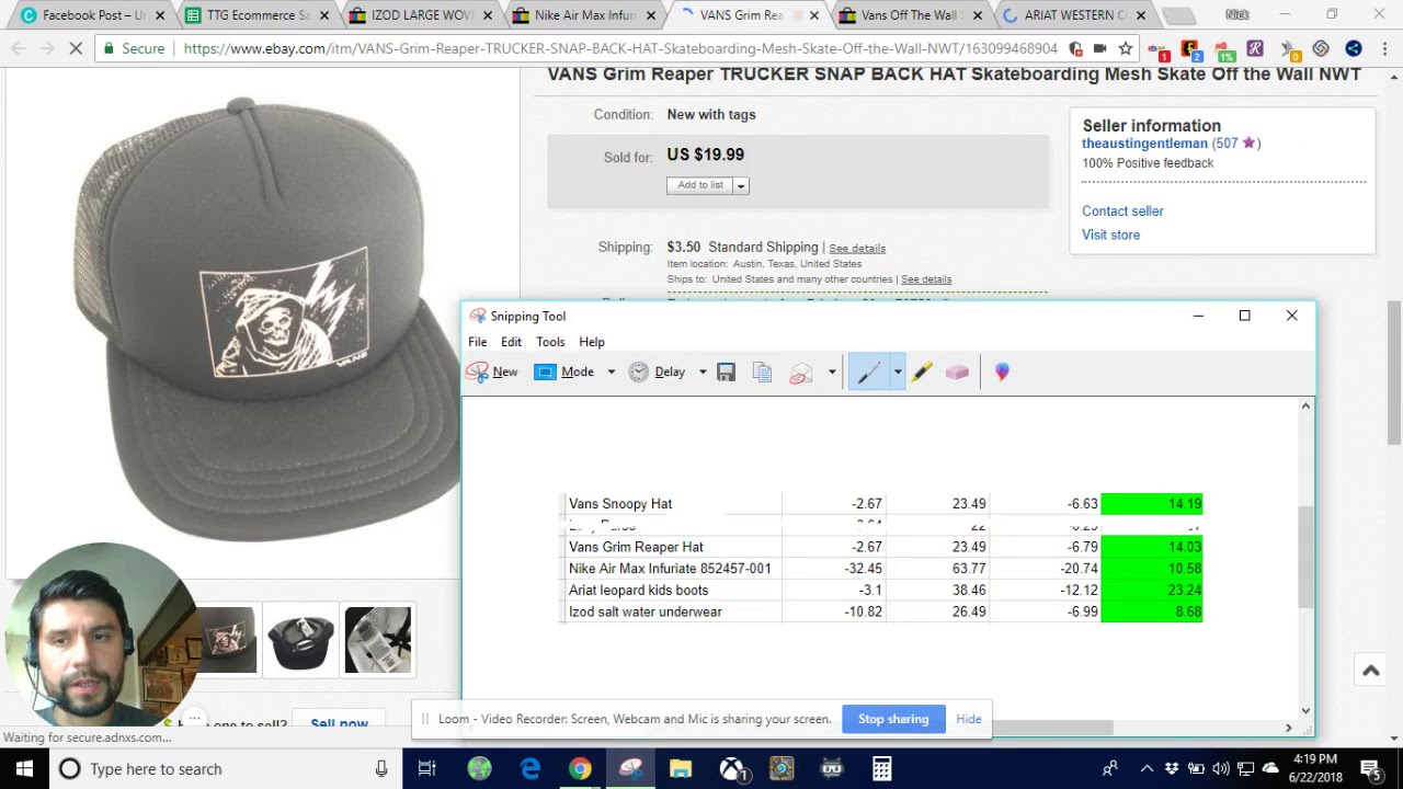 What I sold on eBay this week! Third week of June 2018