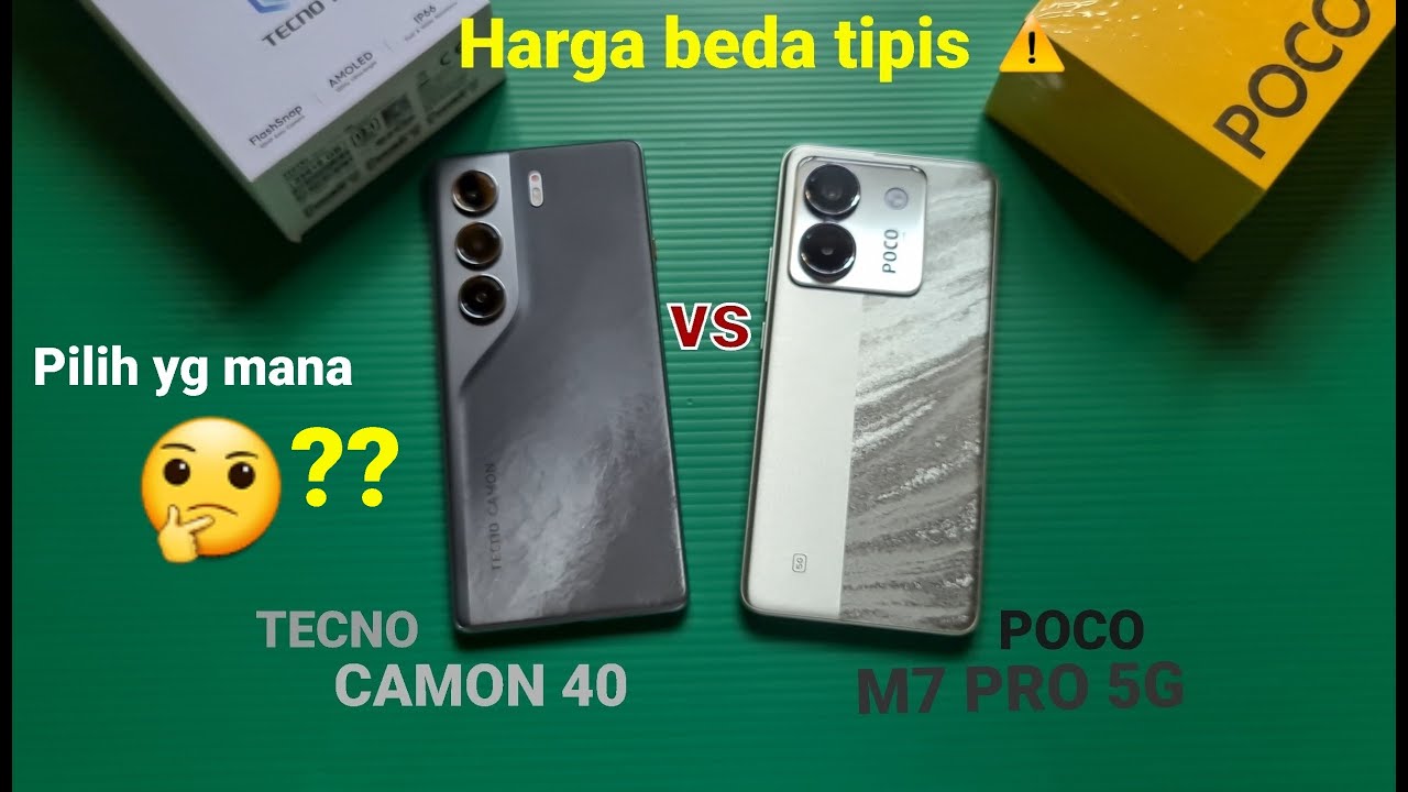 TECNO CAMON 40 vs POCO M7 PRO 5G (compare)