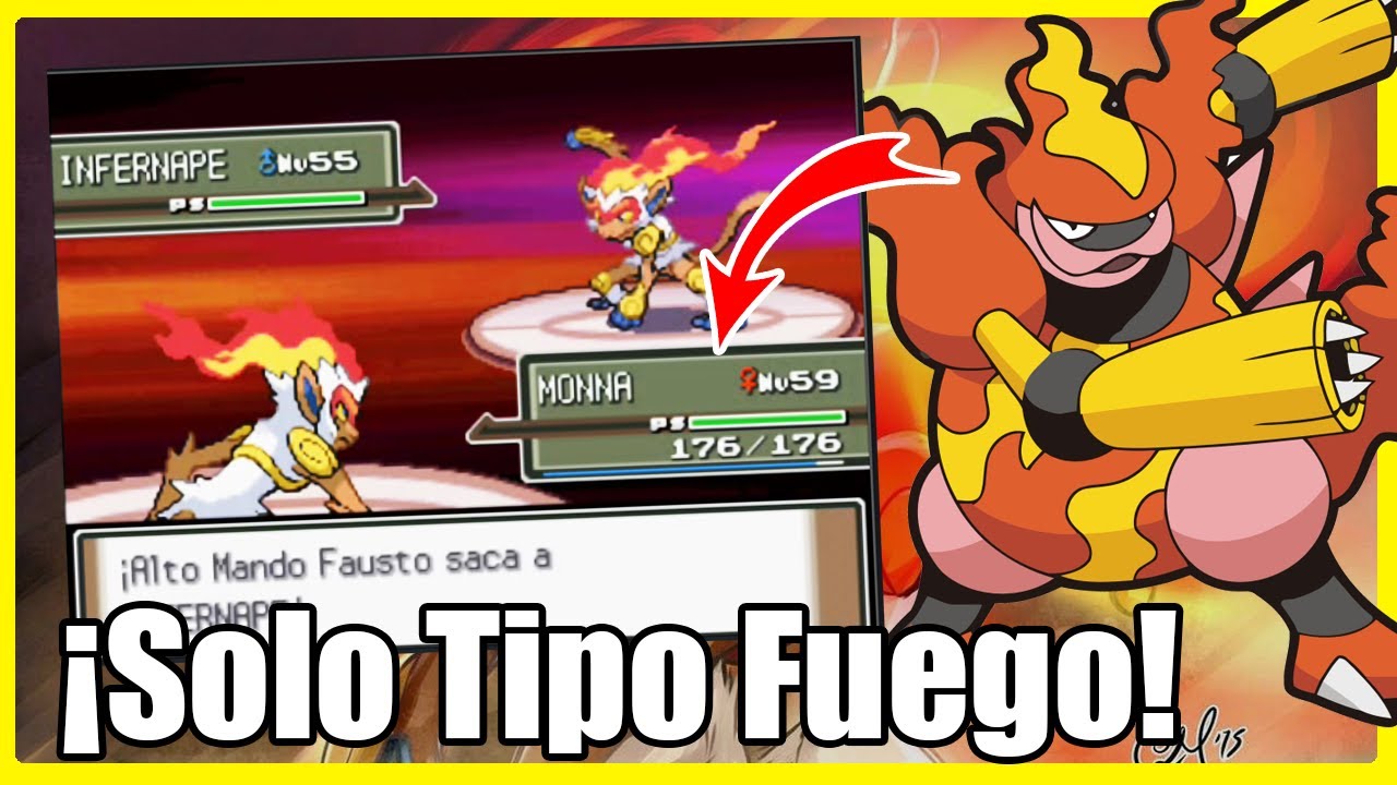 Cómo Pasar Platino Con SOLO Pokémon TIPO FUEGO