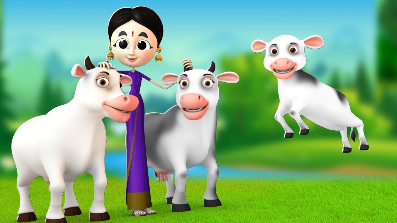 கருப்பு மற்றும் வெள்ளை மாடு Black & White Cow Story | 3D Animated Tamil Moral Stories | JOJO TV