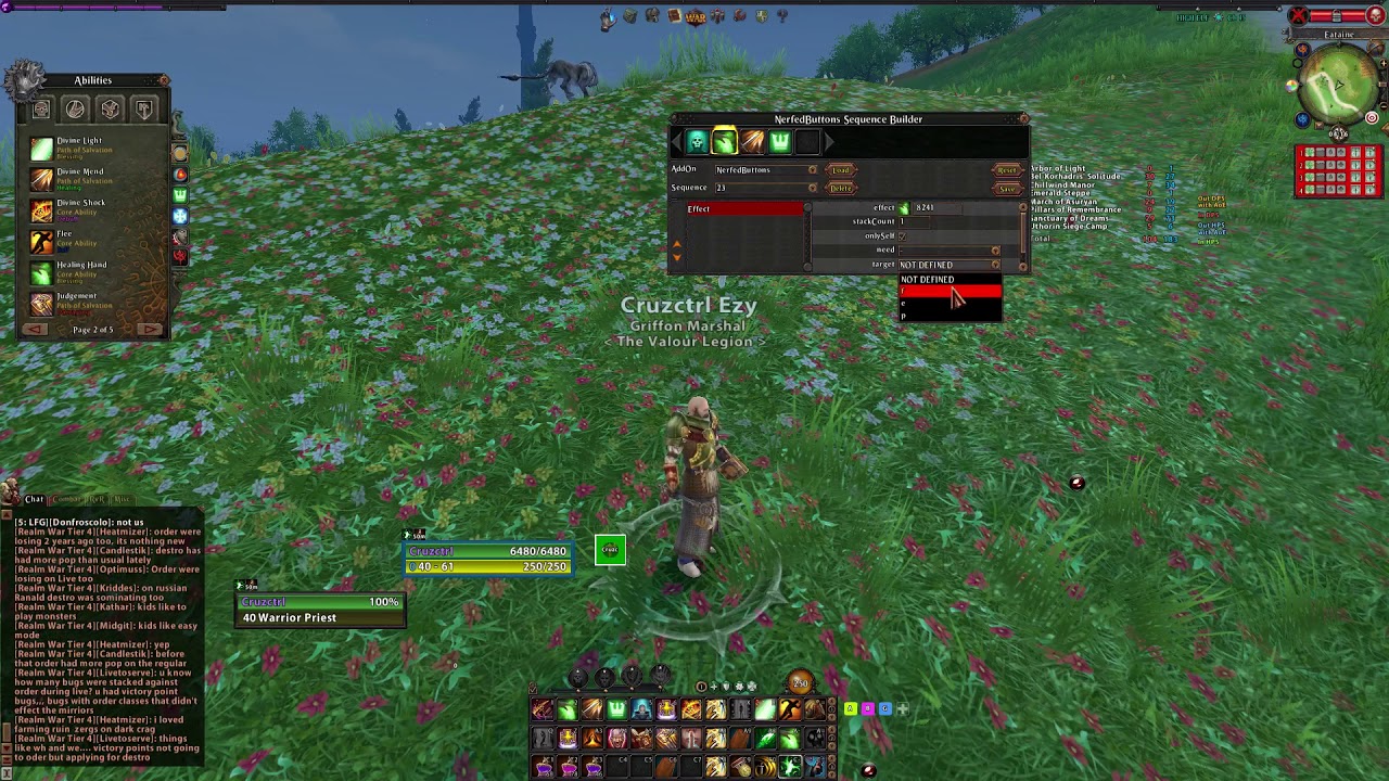 Basic guide to Nerfed Buttons in Warhammer ROR