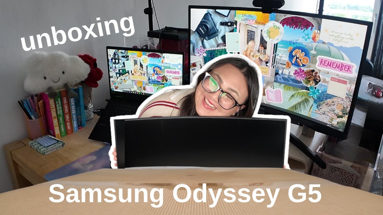 Samsung Odyssey G5 Monitor Unboxing 📦😱 Stunning Curved Monitor!
