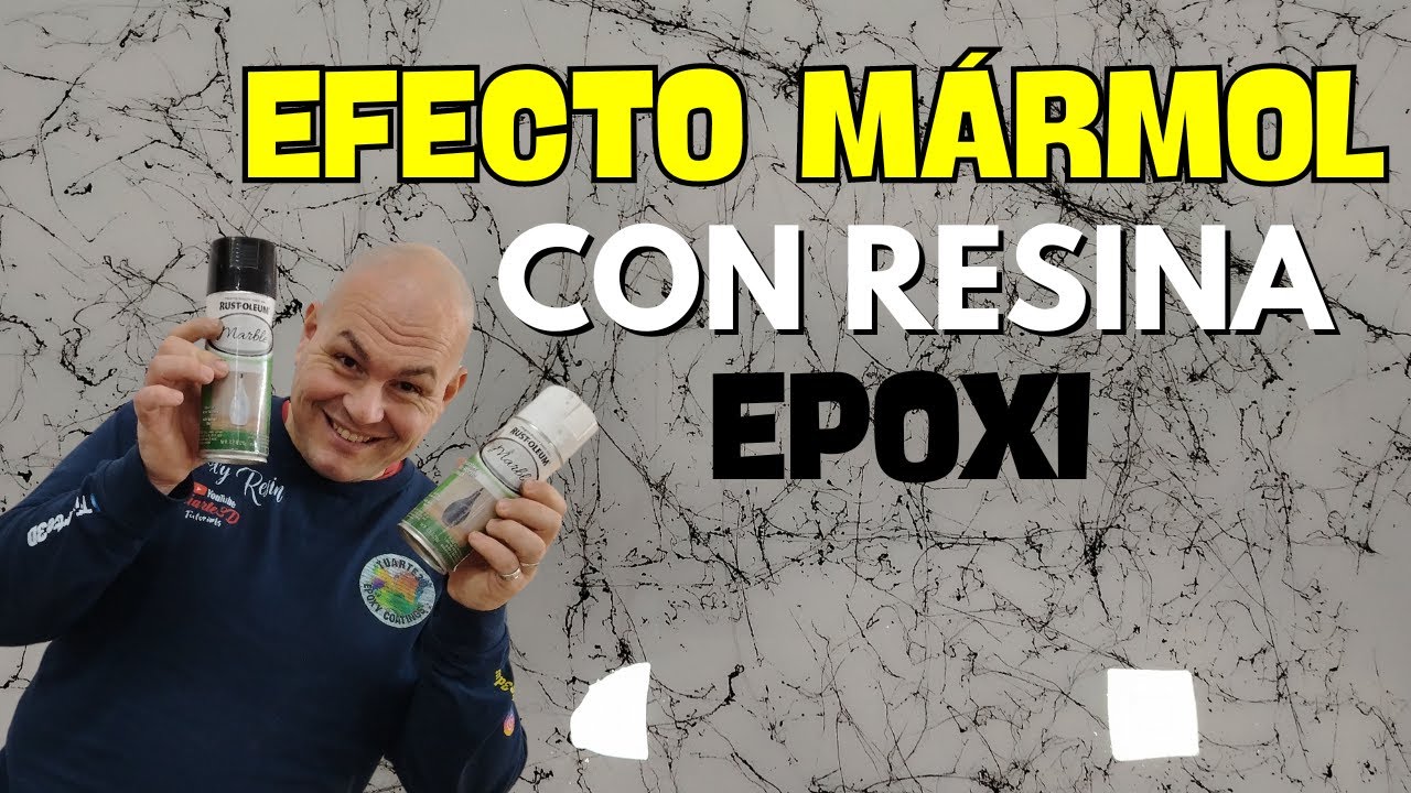 EFECTO MARMOL CON AEROSOL Y RESINA EPOXI / MARBLE WITH EPOXY RESIN