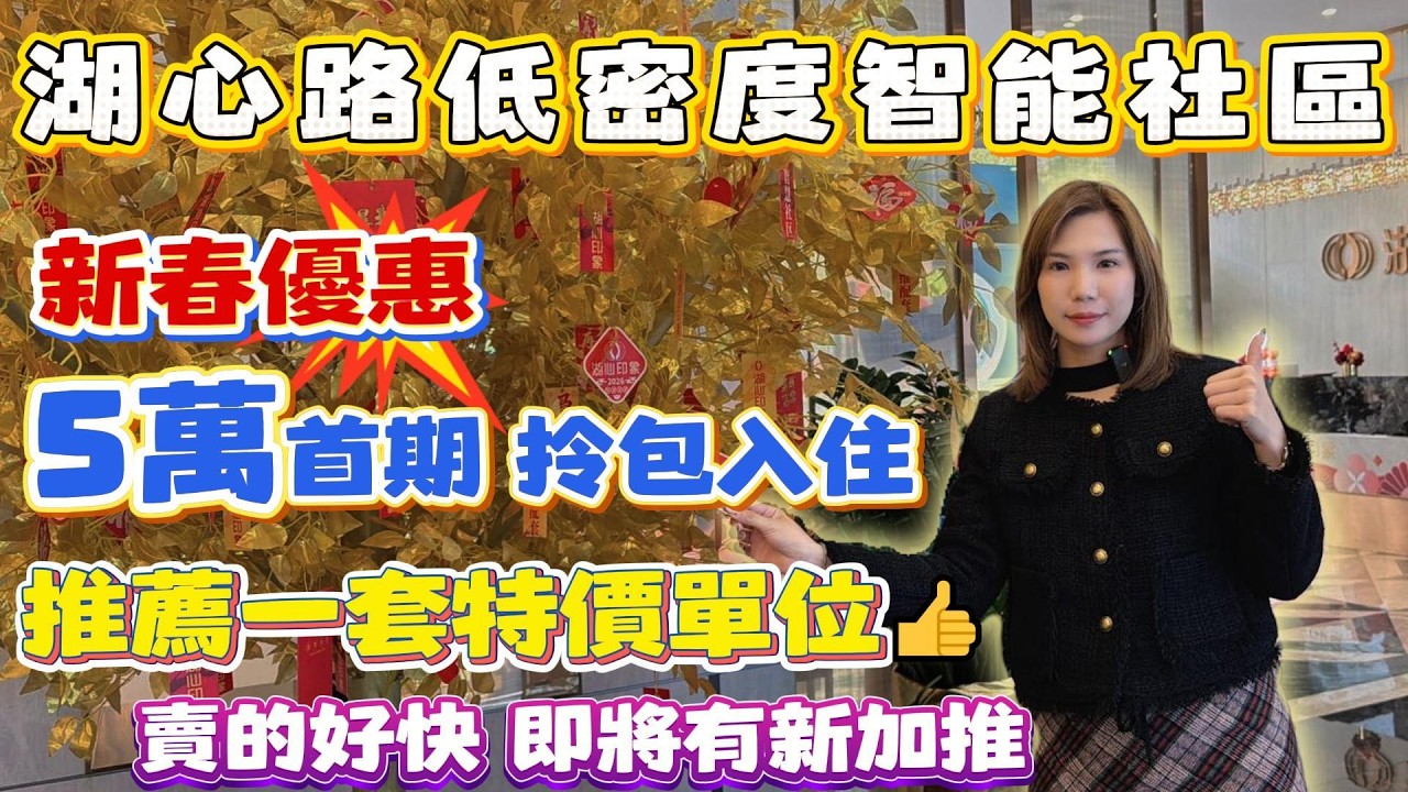 中國大陸置業｜珠海買樓｜珠海樓盤｜湖心路新盤｜中澳湖心印象｜單價11XXX｜總價8X萬｜5萬首期｜月供3XXX｜送全屋家私電器｜華為知能小區｜珠海新盤｜近海鮮市場｜低首期租金補貼｜小高層