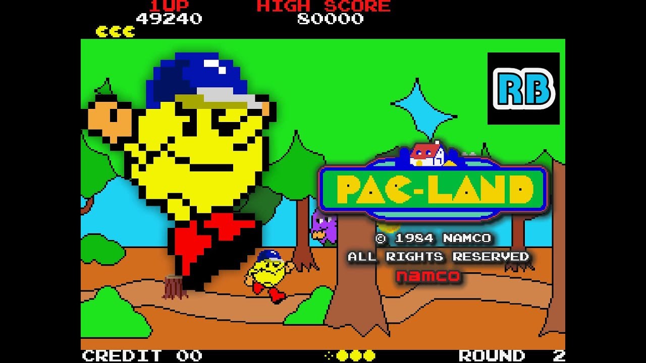 1984 [60fps] Pac-Land 606200pts Round31