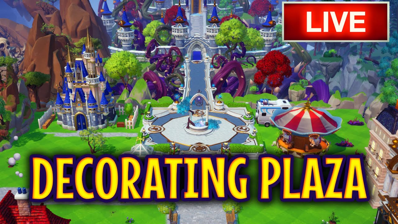 DISNEY Dreamlight Valley. Decorating My Plaza. Complete Village Overhaul.